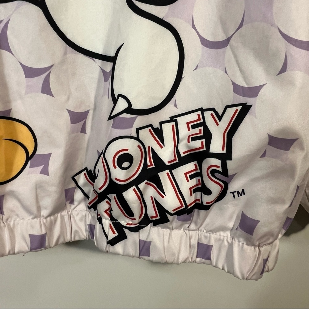 Members Only x Looney Tunes Graphic Color Block Hooded Windbreaker Jacket Large - Picture 7 of 12